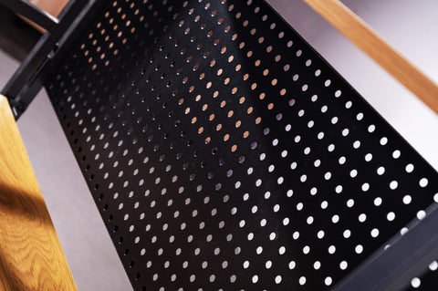 Garin desk with shelf Black Frame