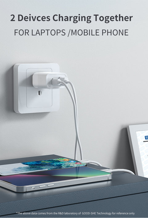 Wall Charger Dual Outlet - 30W