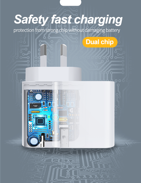 Wall Charger Dual Outlet - 20W