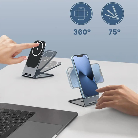 Ultra Slim MagSafe Foldable Desk Charger - 15W