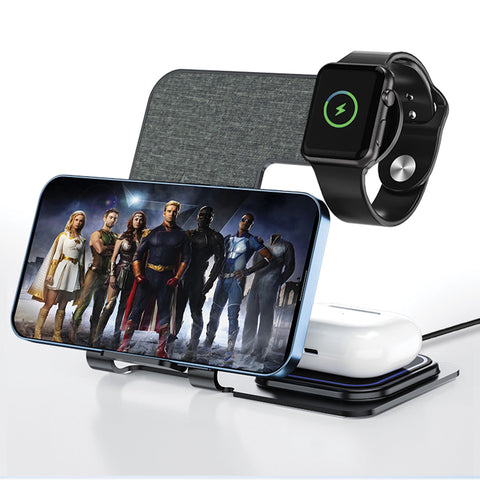 Ultra Slim 3-in-1 Wireless Charger - 15W