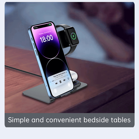 Ultra Slim 3-in-1 Wireless Charger - 15W