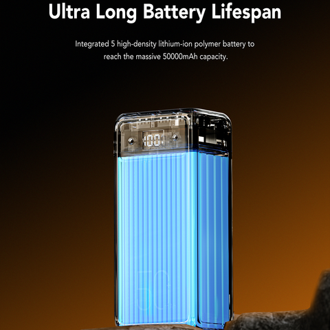 22.5W Tank Lite Fast Charging Power Bank - 50000mAh