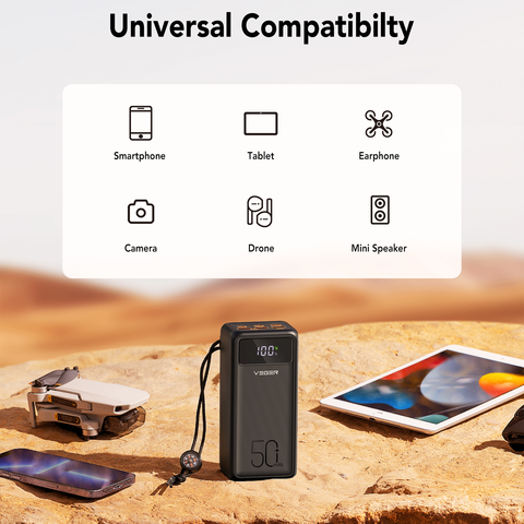 22.5W Tank Lite Fast Charging Power Bank - 50000mAh