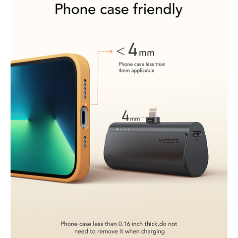 Plug-On Lightning Mini Power Bank - 5000mAh