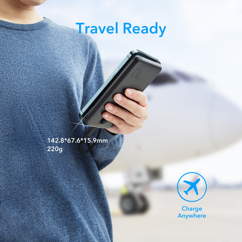 L10S Smart LED Screen 20W Power Bank - 10000mAh