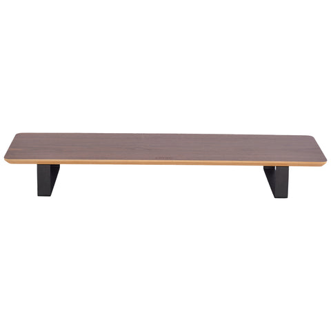 Artizo Monitor Stand 85cm front view walnut grain finish