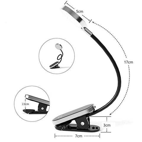 Baseus Mini Clip LED Reading Lamp | Touch Control Rechargeable Light