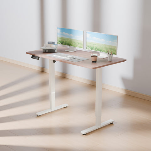Electra Ergo Single Motor Sit Stand Desk Walnut 1.4m
