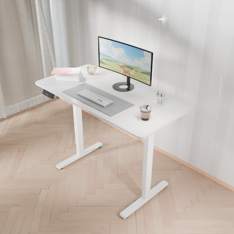 Electra Ergo Single Motor Sit Stand Desk White 1.4m