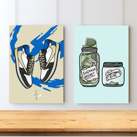 Saving for Sneaks Double Art Set