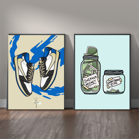 Saving for Sneaks Double Art Set
