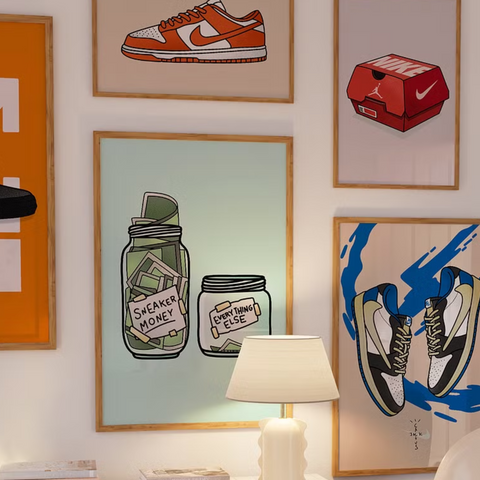 Sneaker Wall Gallery - 6 piece