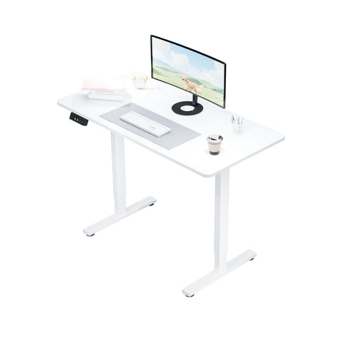 Electra Ergo Single Motor Sit Stand Desk White 1.4m