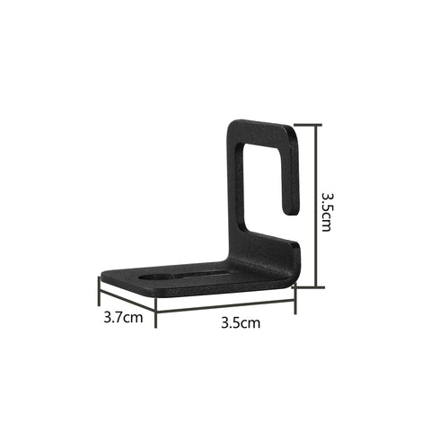 Cable Organiser installed on monitor stand underside showing cable management
