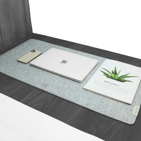 Premuim Desk Mat - Light Grey