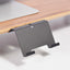 Stream Deck Holder side view showing adjustable angle matte black steel