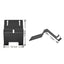 Artizo Stream Deck Holder rear view installed on monitor stand slider track