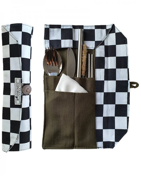 Fab Array Travel Steel Cutlery - Chess