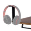 Artizo Headphone Holder mounted on monitor stand with over-ear headphones NZ