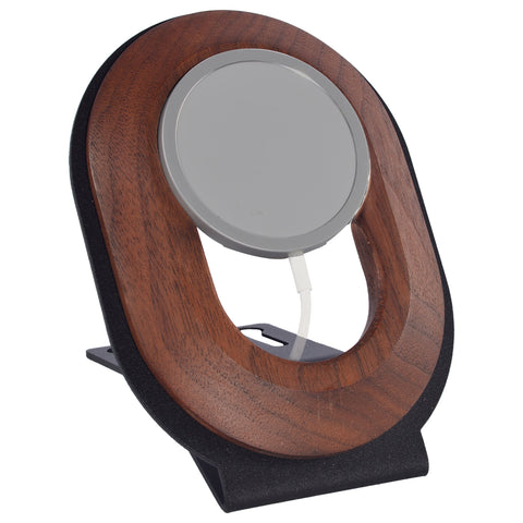 MagSafe Mount holding iPhone at viewing angle beside monitor